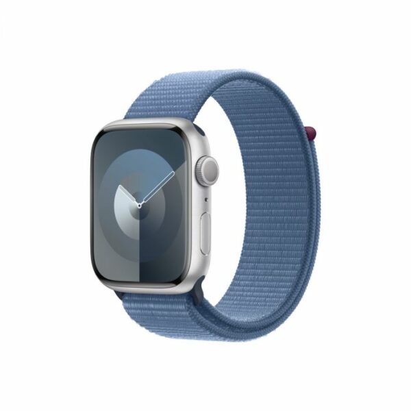 Apple Watch 9 45 MM /Silver Aluminum/Winter Blue Sport Loop GPS MR9F3QP/A