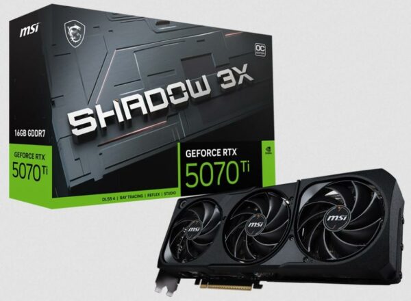 MSI GeForce RTX 5080 Ventus 3X OC Plus 16GB GDDR7 DLSS4