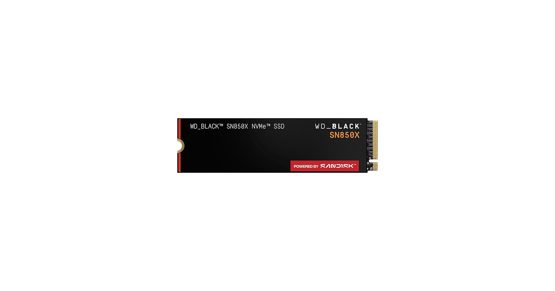 Sandisk 1TB M.2 PCIe Gen4 NVMe Black SN850X WDS100T2X0E - Image 1
