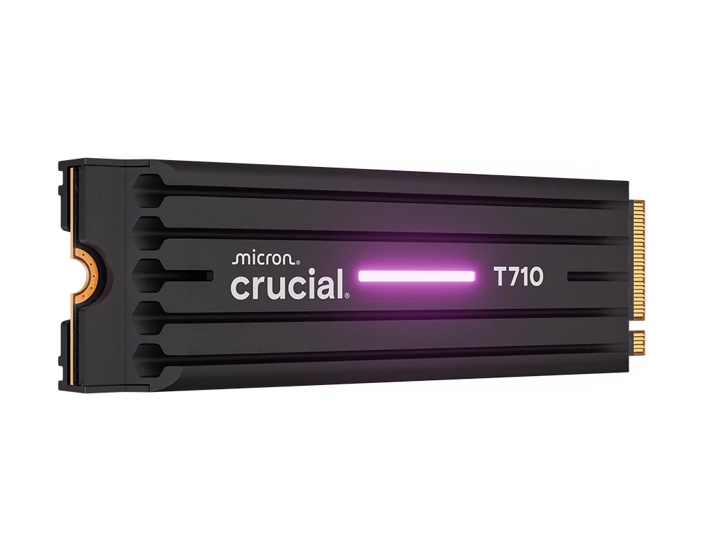 Crucial 2TB M.2 PCIe Gen5 NVMe T710 Heatsink CT2000T710SSD5 - Image 1