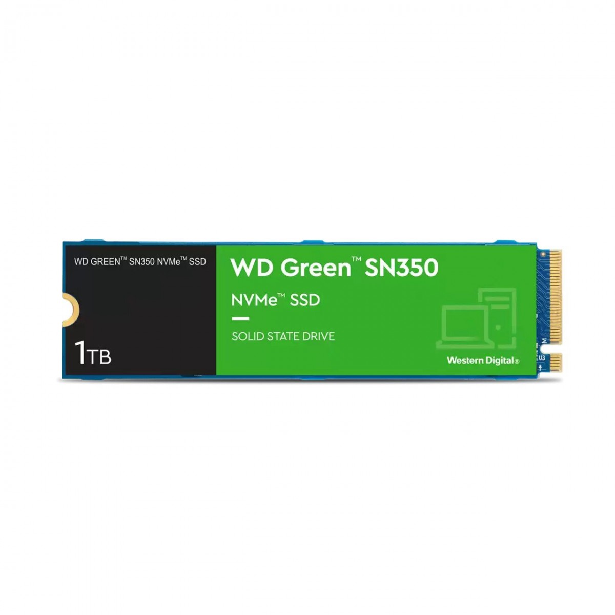 Sandisk 1TB M.2 PCIe NVMe Green SN350 WDS100T3G0C - Image 1