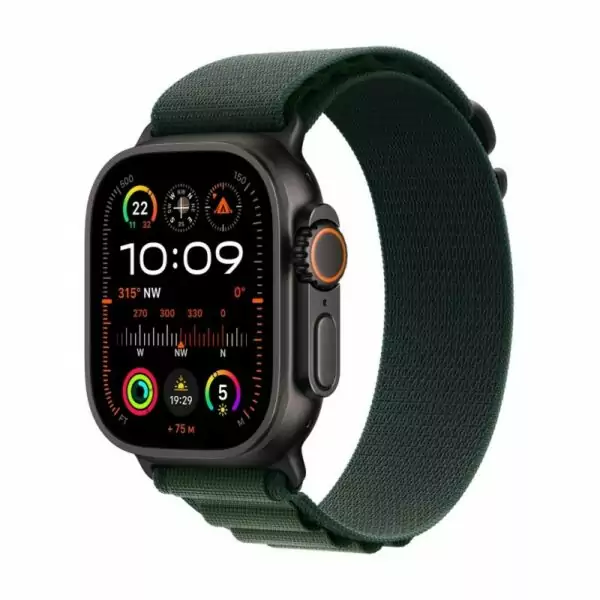 Apple Watch Ultra 2 Black Titanium/Dark Green Alpine Loop L LTE MX4T3WB/A